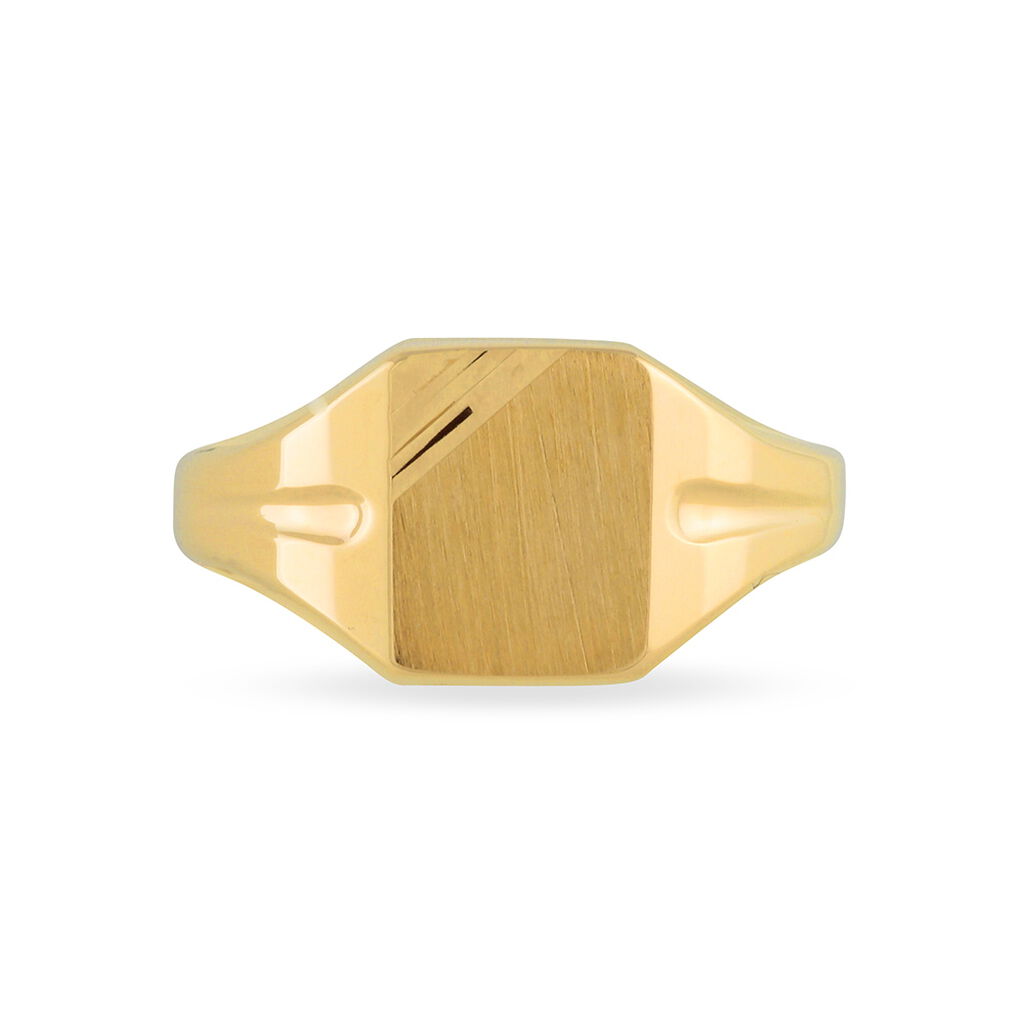 Chevaliere Or Jaune Carree - Spannringe Unisex | OROVIVO