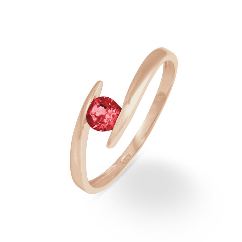 Bague Tiphaine Or Rose Rubis - Spannringe Damen | OROVIVO