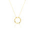 Damen Collier Gold 375 (9 Karat) Kreis