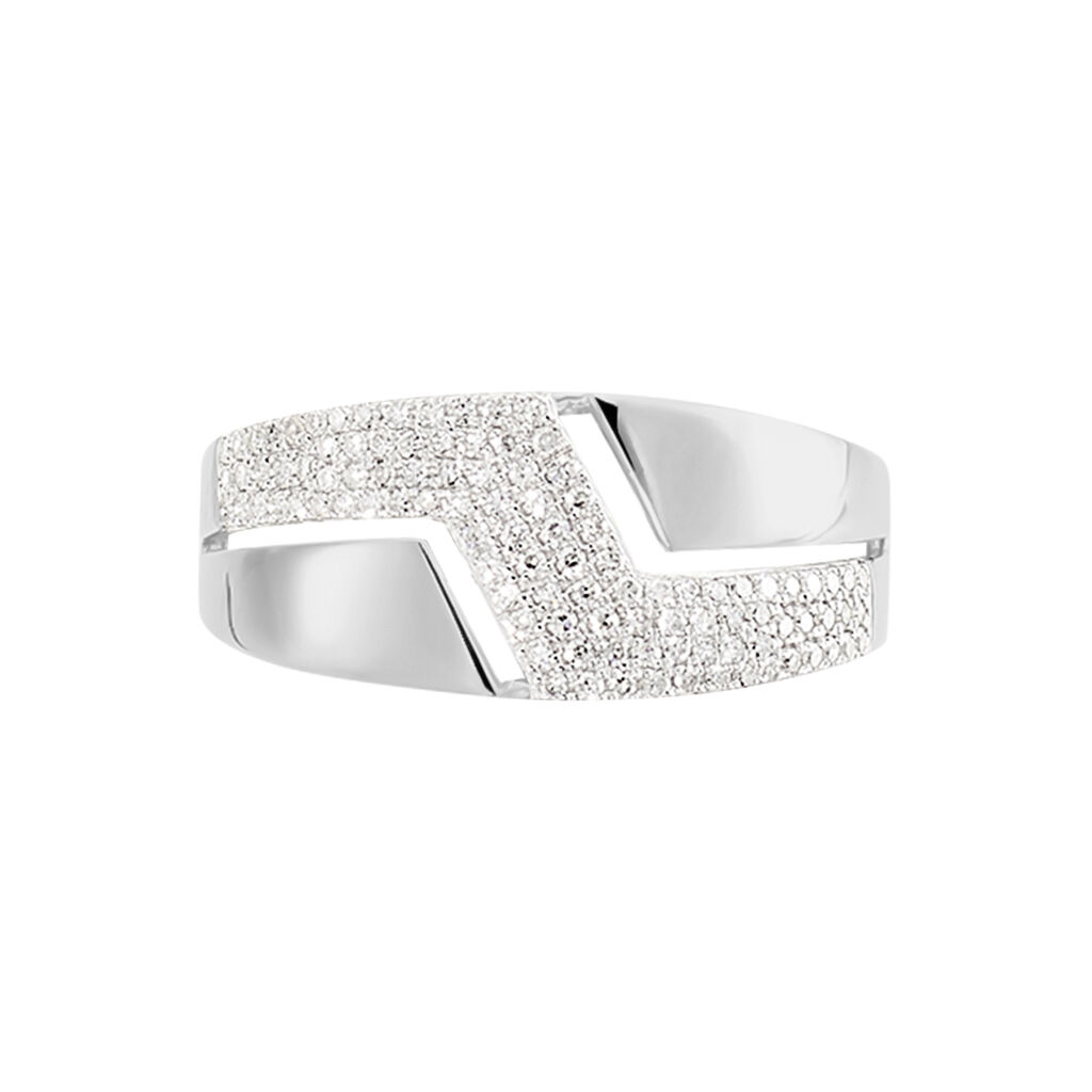 Bague Tara Or Blanc Diamant - Spannringe Damen | OROVIVO