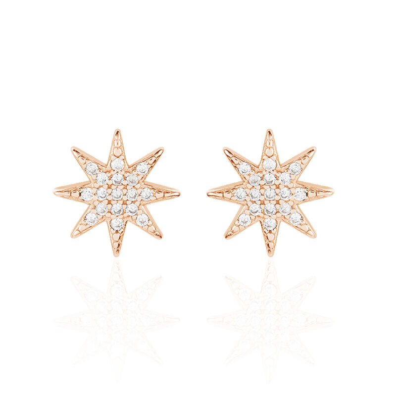 Boucles D'oreilles Argent Rose Sarida - Spannringe Damen | OROVIVO