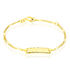 FIGARO ID Kinder ID Armband Gold 585 (14 Karat) Rechteckig