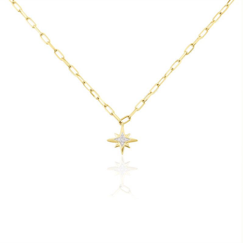 Collier Link Or Jaune Diamant - Spannringe Damen | OROVIVO