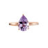 ROSWITA Damen Ring Silber rosevergoldet 925 Amethyst Violett 1,4 ct