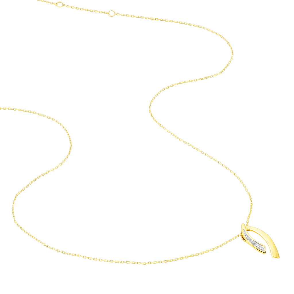 Collier Or Jaune Diamant - Spannringe Damen | OROVIVO