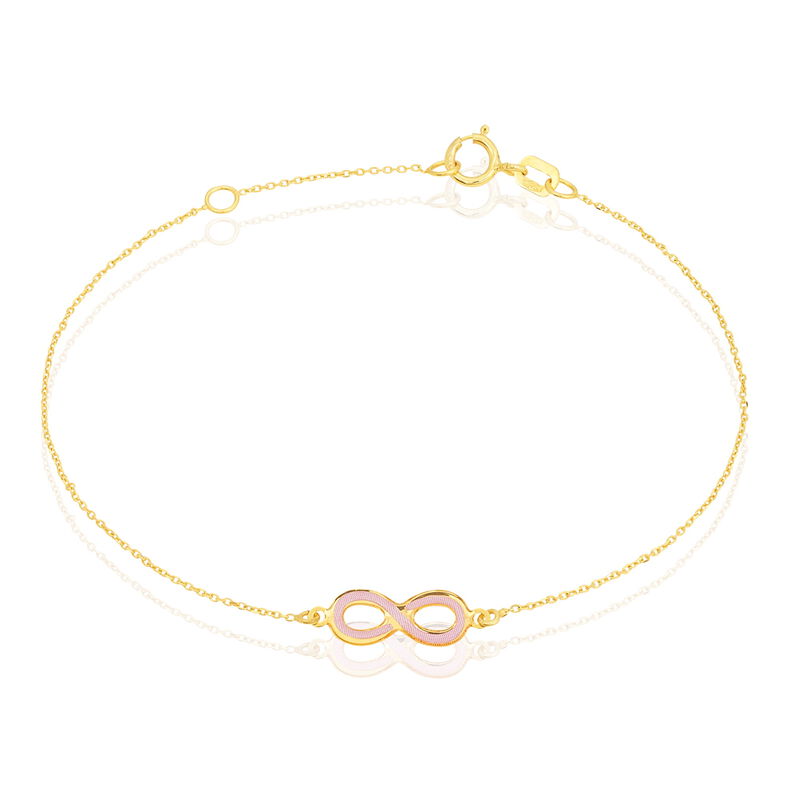 Bracelet Or Noelia Infini Smalto Rose - Spannringe Damen | OROVIVO