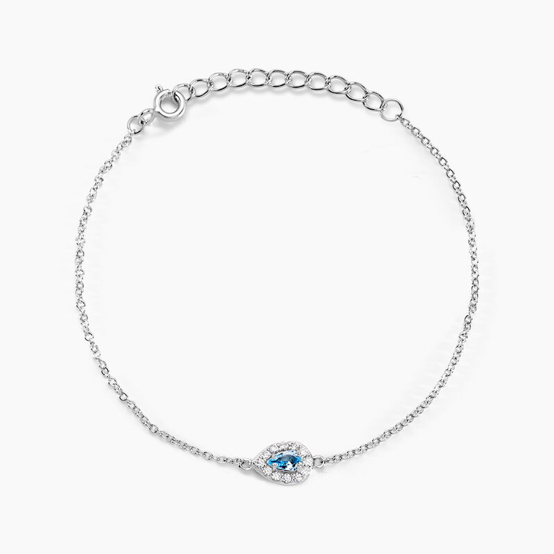Bracelet Argent Weiss Tania Oxydes De Zirconium - Spannringe Damen | OROVIVO