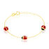 LEE MARIENKÄFER 2 Kinder Armband Gold 375 (9 Karat) Marienkäfer