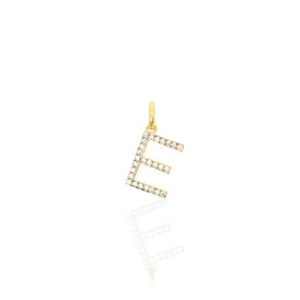 Anhänger Gold 375 Zirkonia Buchstabe E - Personalisierte Geschenke Familie | OROVIVO