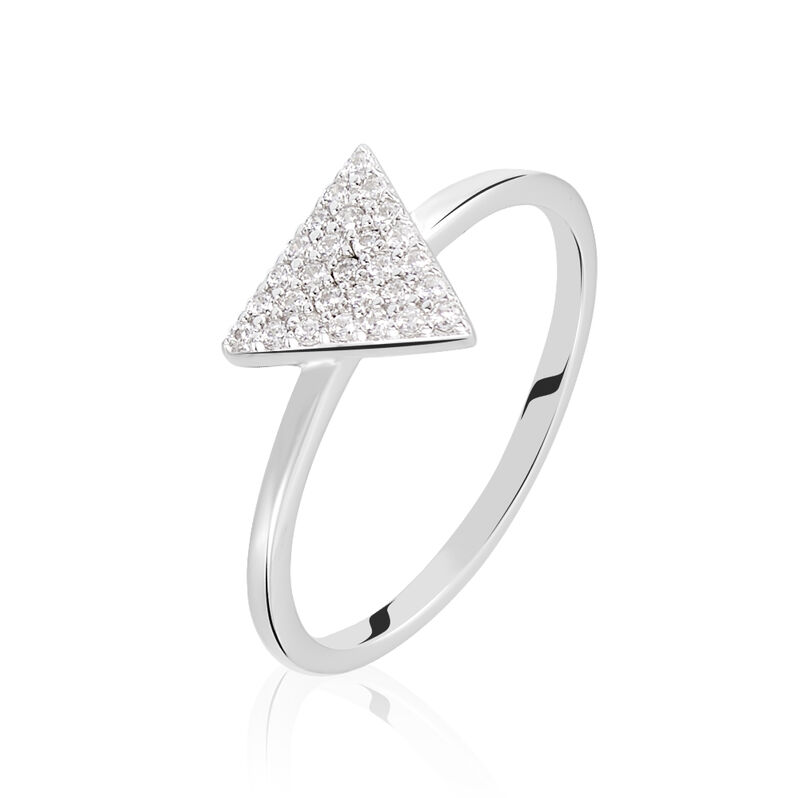 Bague Brendana Argent Blanc Oxyde De Zirconium - Spannringe Damen | OROVIVO