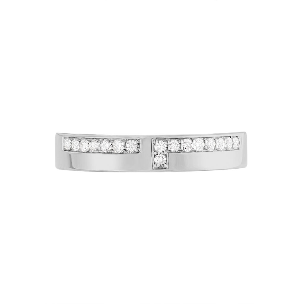 Alliance Boree Or Blanc Diamant - Spannringe Damen | OROVIVO