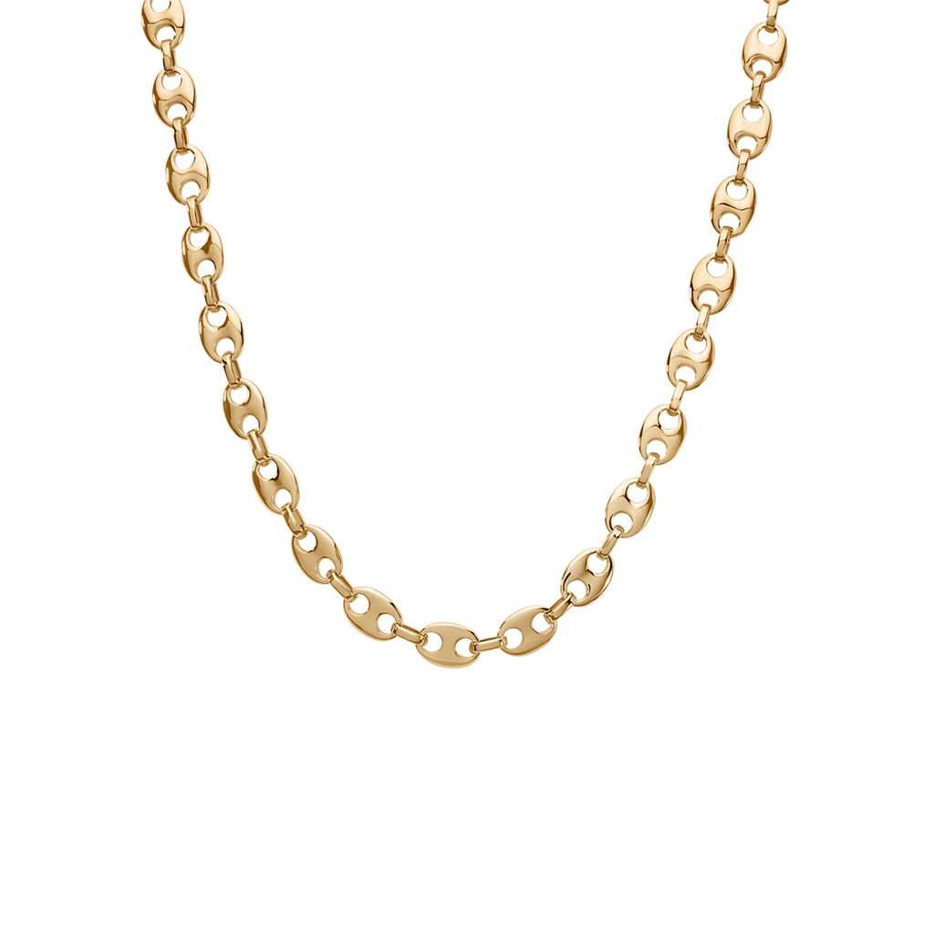 ILIANA Damen Kette Vergoldet 750 B 6 mm