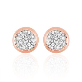 Damen Ohrstecker Silber 925 Rosé Vergoldet - Ohrstecker Damen | OROVIVO