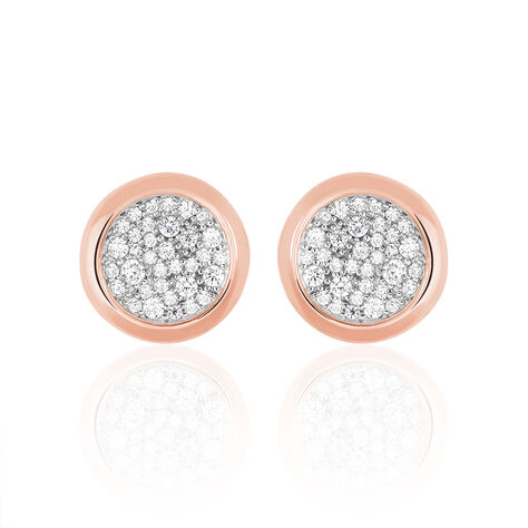Damen Ohrstecker Silber 925 Rosé Vergoldet - Ohrstecker Damen | OROVIVO