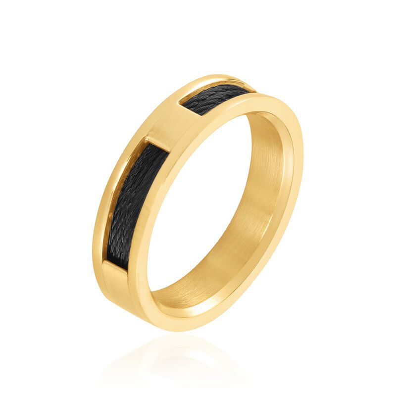 Bague Phebus Him Acier Jaune - Spannringe Herren | OROVIVO