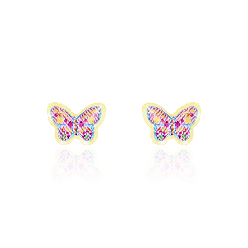 Boucles D'oreilles Or Jaune Elsa Puce - Spannringe Kinder | OROVIVO