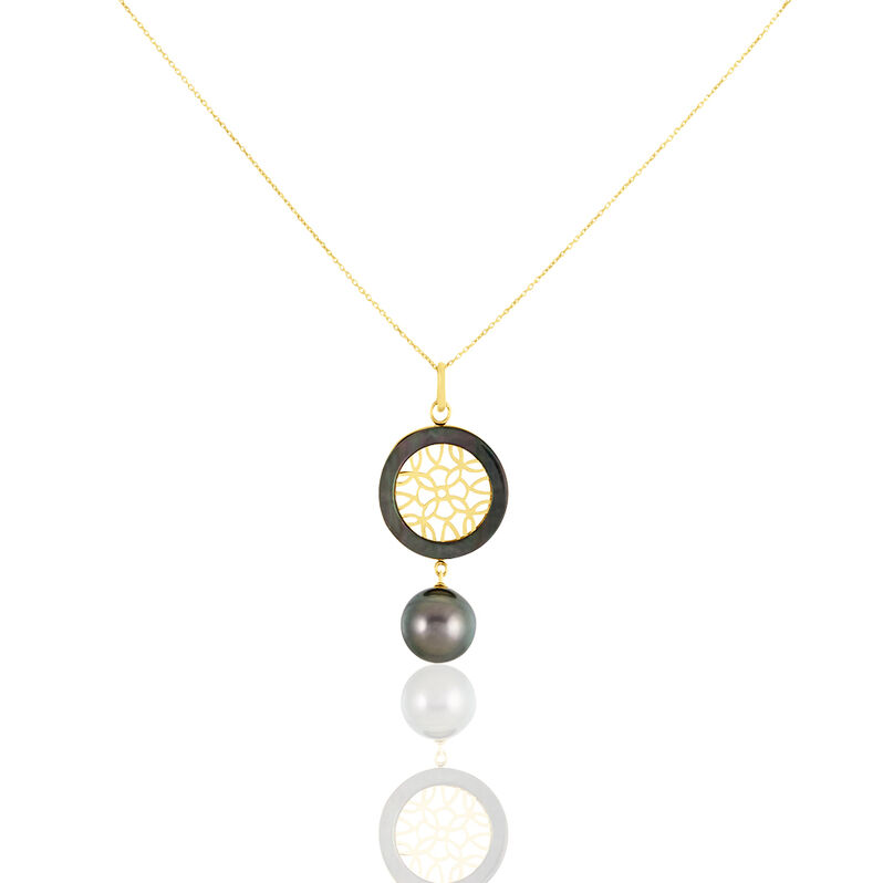 Collier Or Perle De Culture De Tahiti - Spannringe Damen | OROVIVO