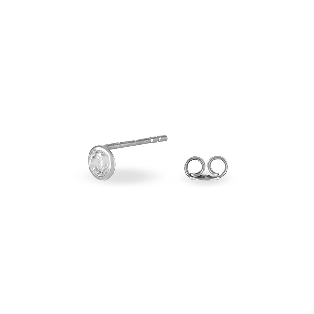 DARINA ZARGE Damen Ohrstecker Wei&szlig;gold 375 (9 Karat) Zirkonia Wei&szlig; 0,42 ct