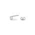 DARINA ZARGE Damen Ohrstecker Wei&szlig;gold 375 (9 Karat) Zirkonia Wei&szlig; 0,42 ct