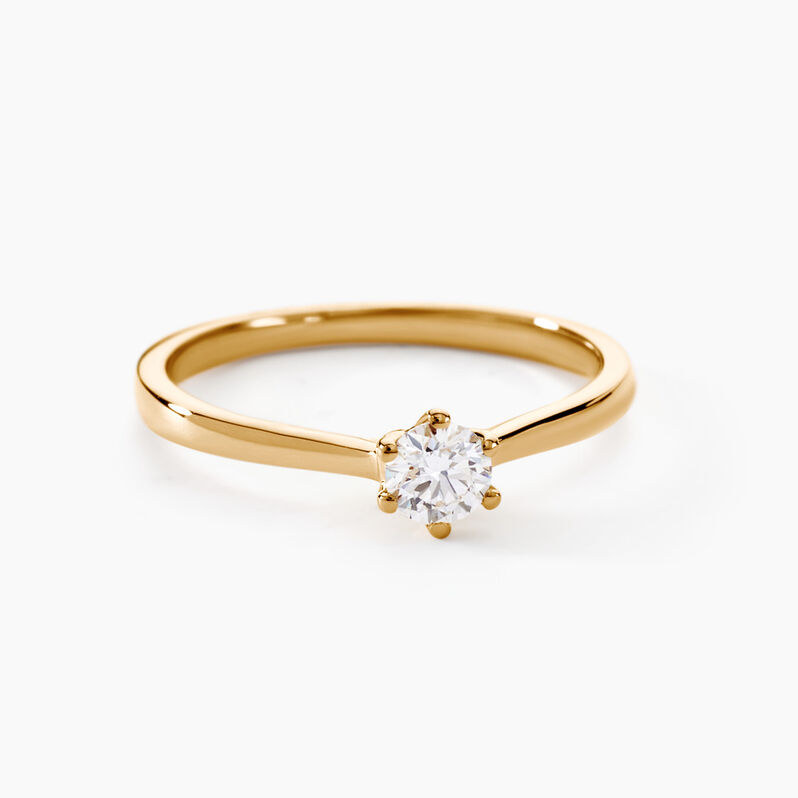 Bague Samantha Or Jaune Diamant - Spannringe Damen | OROVIVO