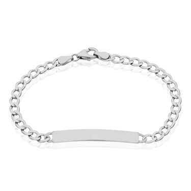 PANZER S ID Unisex ID Armband Silber 925 Rechteckig