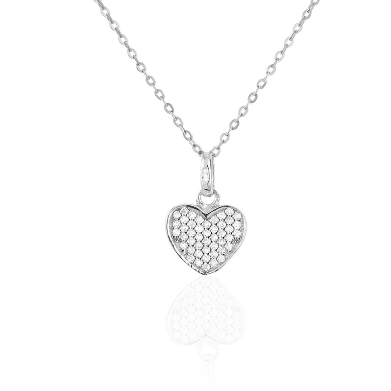 Collier Mea Argent Blanc Oxyde De Zirconium - Spannringe Damen | OROVIVO