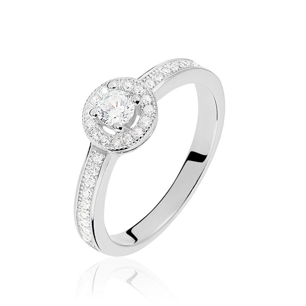 Damenring Silber 925 Zirkonia Melissande - Ringe mit Stein Damen | OROVIVO