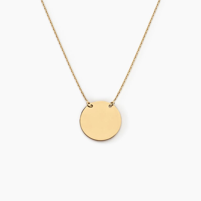 Collier Helenia Pastille Gravable Or Jaune - Spannringe Kinder | OROVIVO