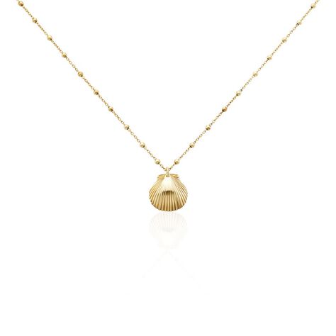 Damen Halskette Silber 925 Vergoldet Muschel - Halsketten Damen | OROVIVO