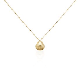 Damen Halskette Silber 925 Vergoldet Muschel - Ketten mit Anhänger Familie | OROVIVO