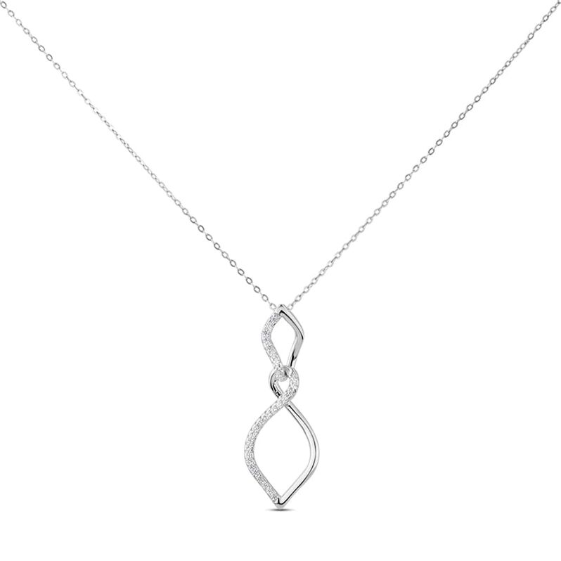 Collana Silver Shine Argento Rodiato Cubic Zirconia - Spannringe Damen | OROVIVO