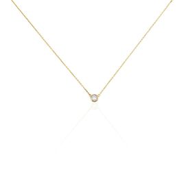 Damen Halskette 18 Karat Vergoldet Zirkonia 6mm Malena - Ketten mit Anhänger Damen | OROVIVO