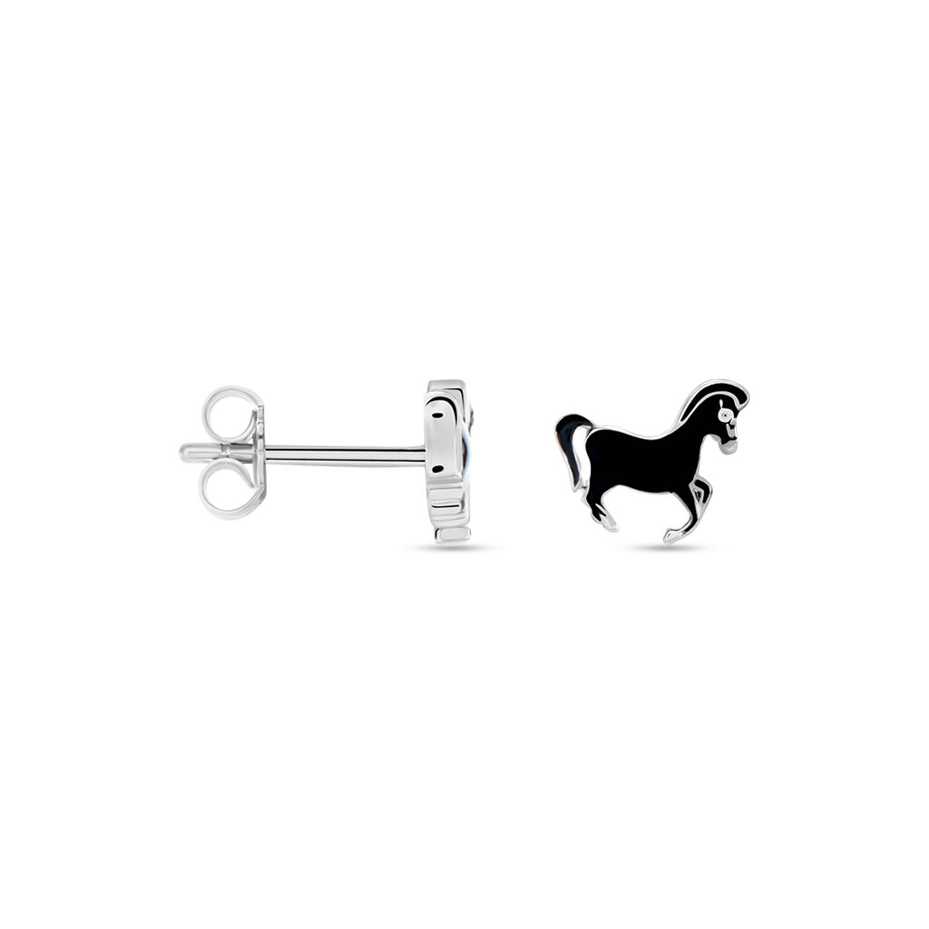 Kinder Ohrstecker Silber 925 Pferd