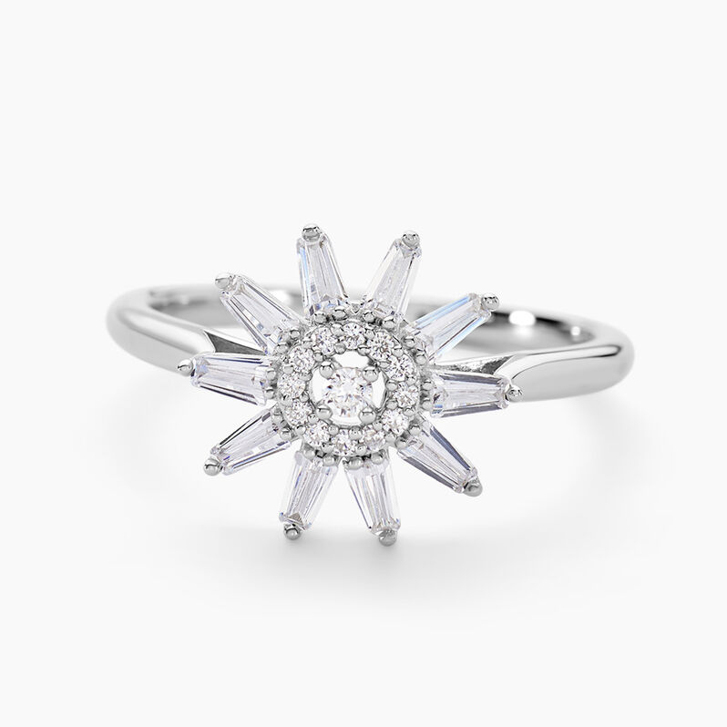 Bague Lysette Argent Weiss Oxyde De Zirconium - Spannringe Damen | OROVIVO