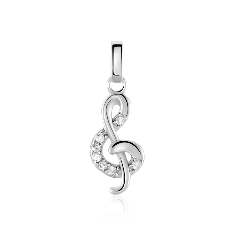 Pendentif Argent Weiss Amelot Oxydes - Spannringe Damen | OROVIVO