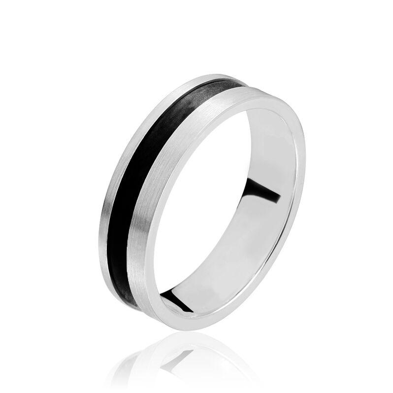 Alliance Or Weiss Et Carbone - Spannringe Herren | OROVIVO