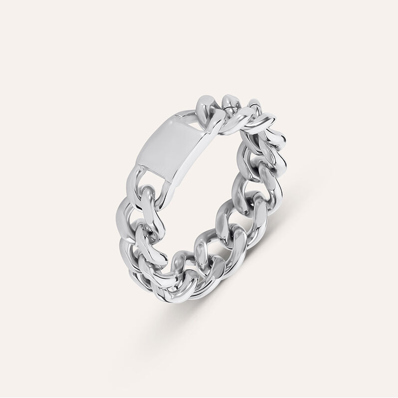 Anello Fascia Moonlight Acciaio - Spannringe Damen | OROVIVO
