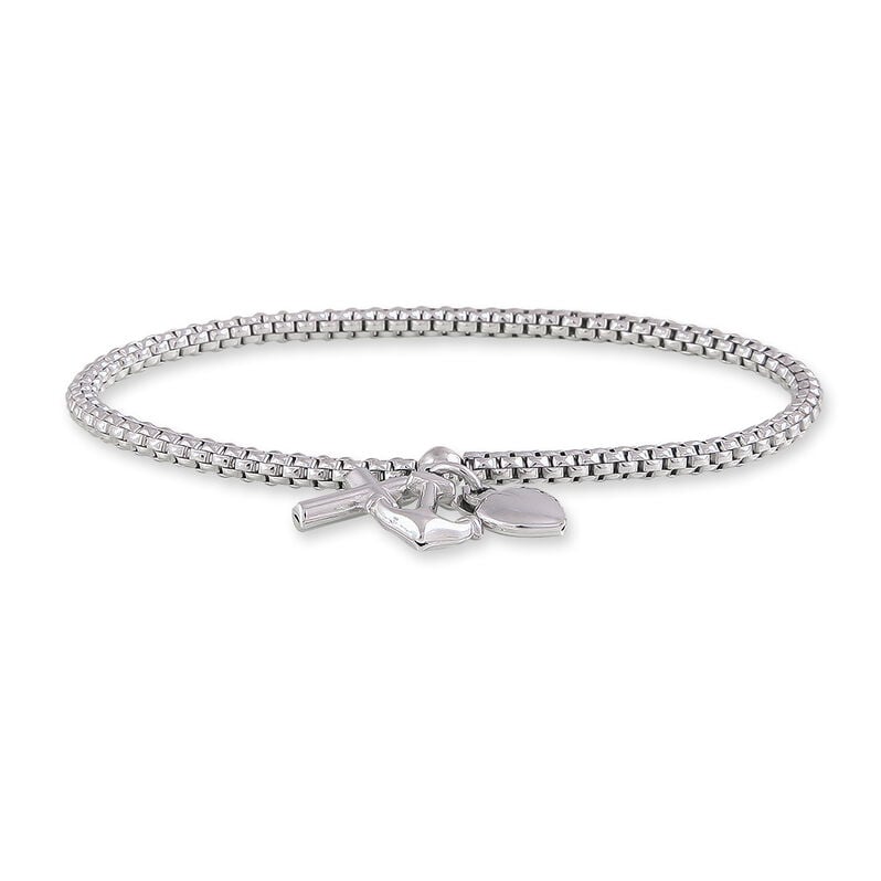 Bracelet Alberta Argent Blanc - Spannringe Damen | OROVIVO