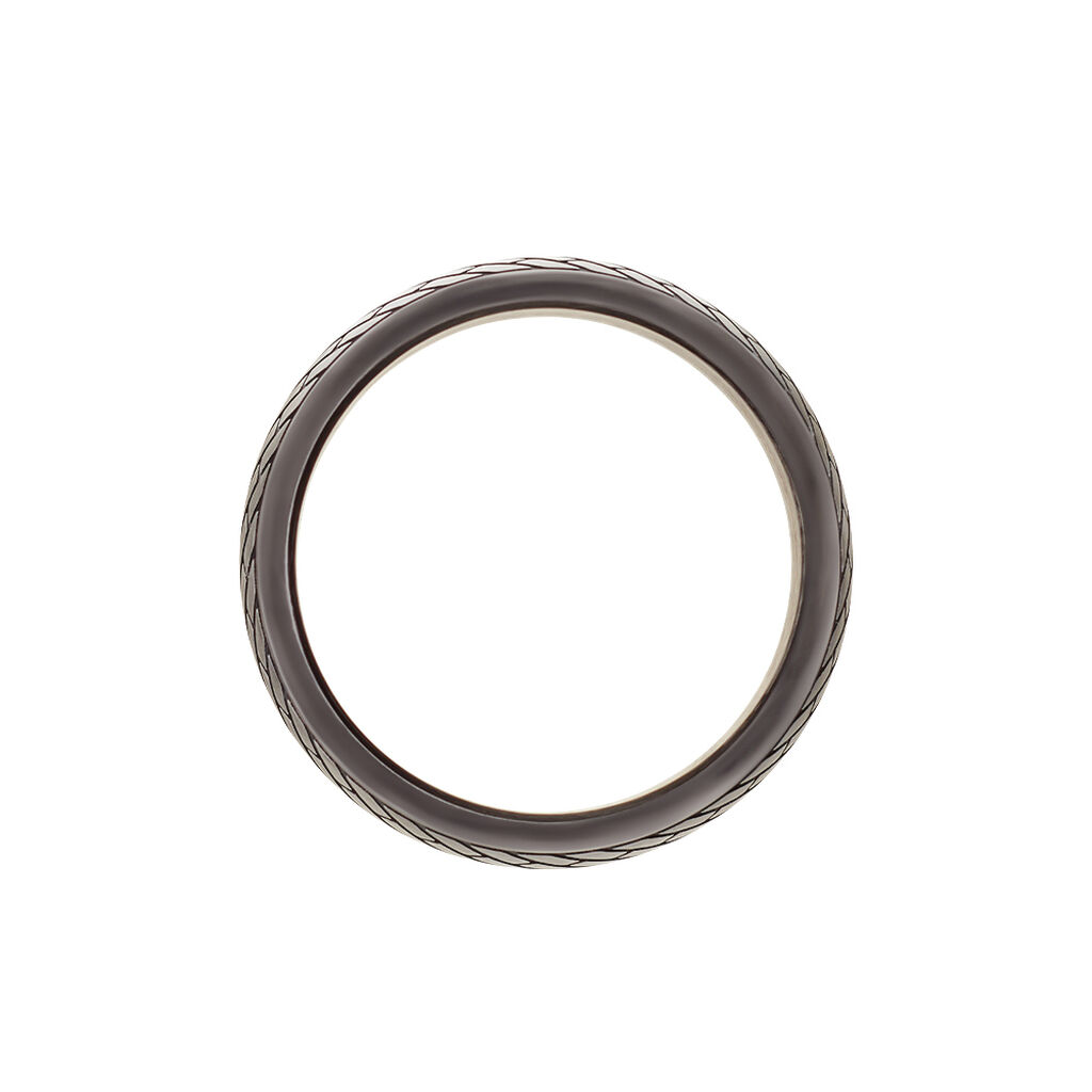 FABIAN Herren Ring Edelstahl Schwarz B 9,2 mm
