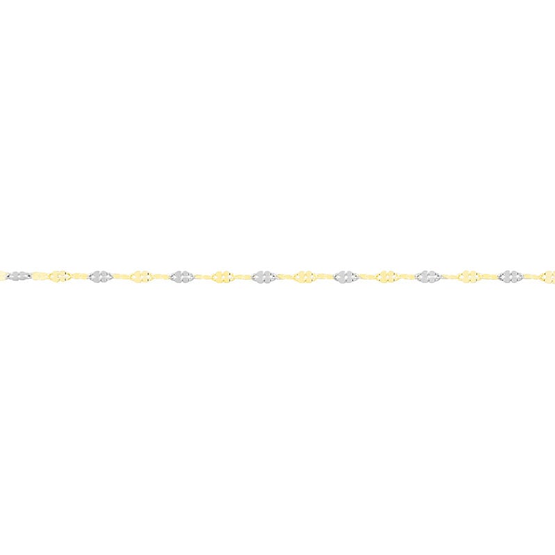 Damen Singapurkette Gold 375 Bicolor  - Halsketten Damen | OROVIVO
