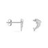 INES 1 Kinder Ohrstecker Silber 925 Zirkonia Weiß 0,16 ct Delfin