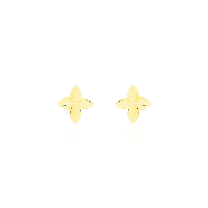 Boucles D'oreilles Or Jaune Emia Puces F - Spannringe Damen | OROVIVO
