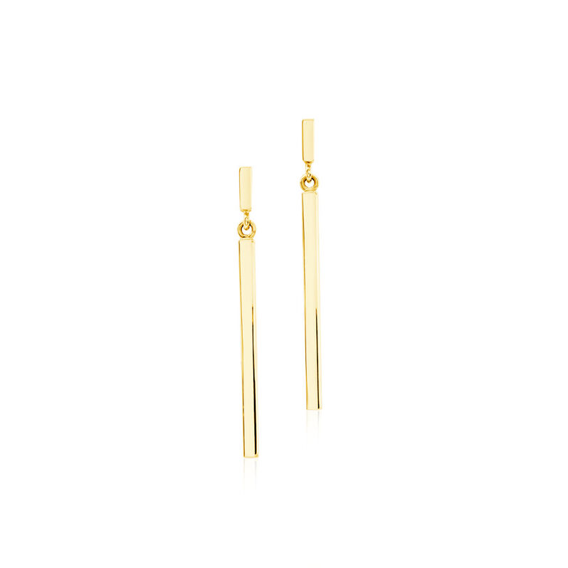 Damen Ohrringe Lang Gold 375 Geometrisch Taro - Ohrringe Damen | OROVIVO