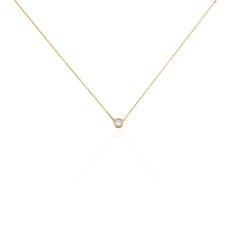 Damen Collier Vergoldet Zirkonia Malena 6,00mm - Halsketten Damen | OROVIVO