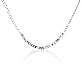 Damen Halskette Silber 925 rhodiniert - Ketten ohne Stein Damen | OROVIVO