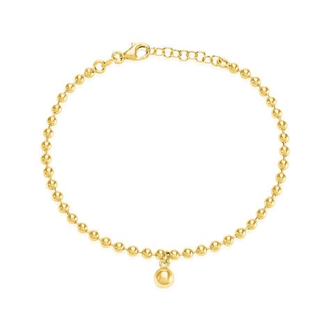 LOTTA Damen Armband Silber vergoldet 925 B 3 mm - Kugelarmb&auml;nder  | OROVIVO