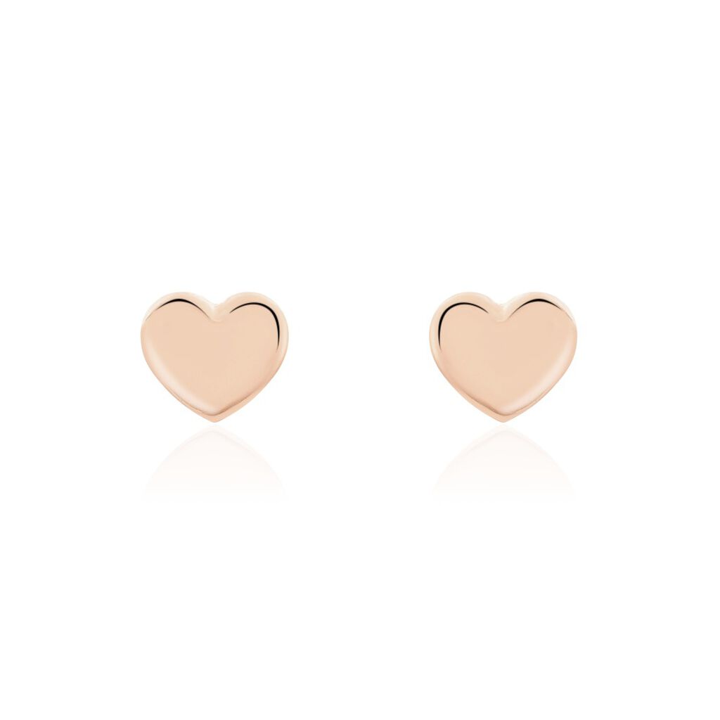 Damen Ohrstecker Silber 925 Rose Herz  - Ohrstecker Damen | OROVIVO