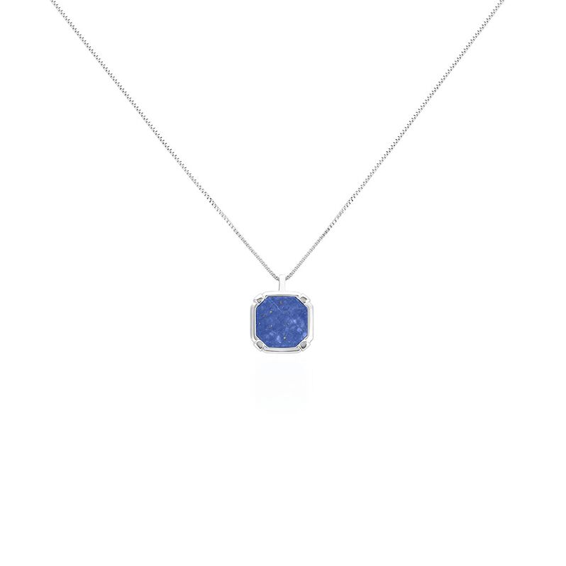 Collier Mani Argent Weiss Lapis Lazuli - Spannringe Herren | OROVIVO