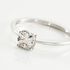 PETALI Damen Ring Wei&szlig;gold 750 (18 Karat) Diamant Wei&szlig; 0,06 ct
