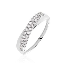 Damenring Weißgold 375 Zirkonia Tenna - Ringe mit Stein Damen | OROVIVO